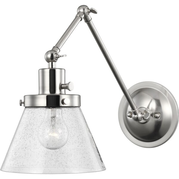 Progress Lighting Hinton Collection Brushed Nickel Swing Arm Wall Light P710094-009 - main